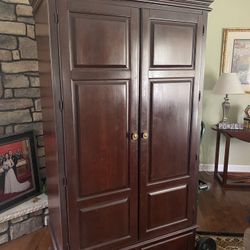 Wood Tall Cabinet . 