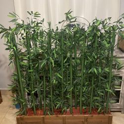 Artificial Bamboo Trees Space Separator