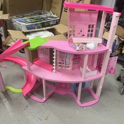 Barbie Dreamhouse Pool Party Dollhouse and Playset with Slide & Puppy Elevator