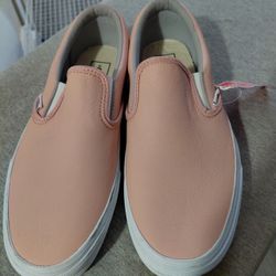 Vans Slip On Pink Leather