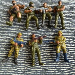 Lot of vintage Guts! figures. 1986 Mattel G.U.T.S.