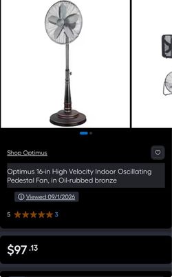 Optimus 16inch fan