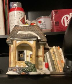 Ceramic Miniature Village House Figurine