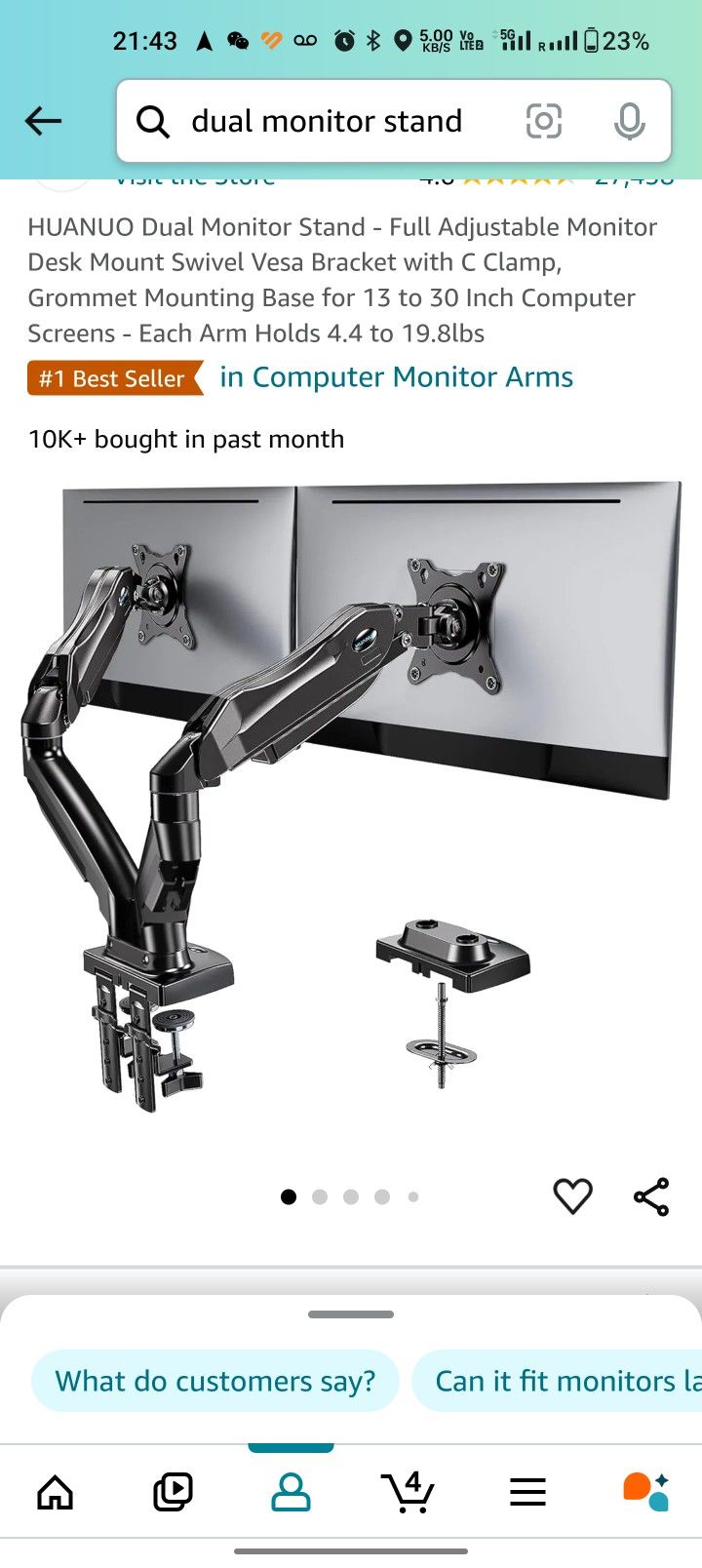 #1 dual monitor stand
