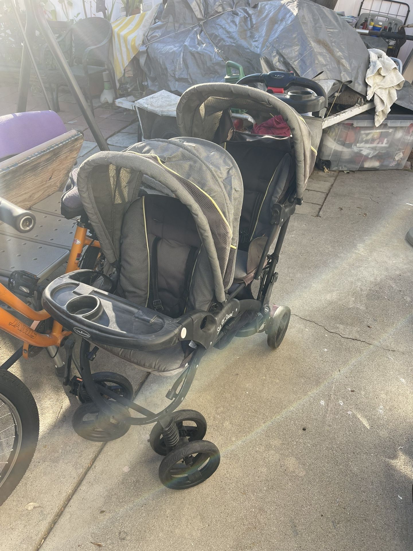 Double Stroller Easy To Fold