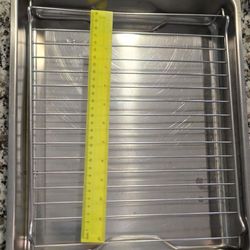 IKEA KONCIS Roasting Pan with Grill Rack - Stainless