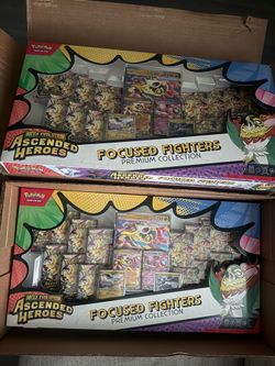 Pokemon  Ascended Heroes Focused Fighters Premium Collection (LOT OF 2)