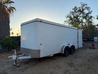 16’x6’8” Enclosed trailer pressure washer set up