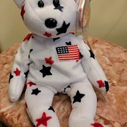 Collector's TY Beanie Baby "GLORY" July 4, 1997