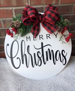 Wood round door hanger