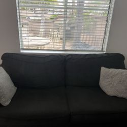 FREE Blue Sleeper Couch W 2 Pillows Small Rip In Photo