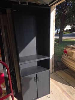 Black bookshelf
