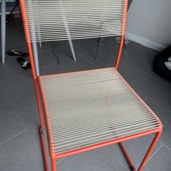 Vintage Spaghetti Chairs 4 Stackable 