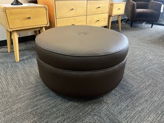 Brewster Brown Ottoman