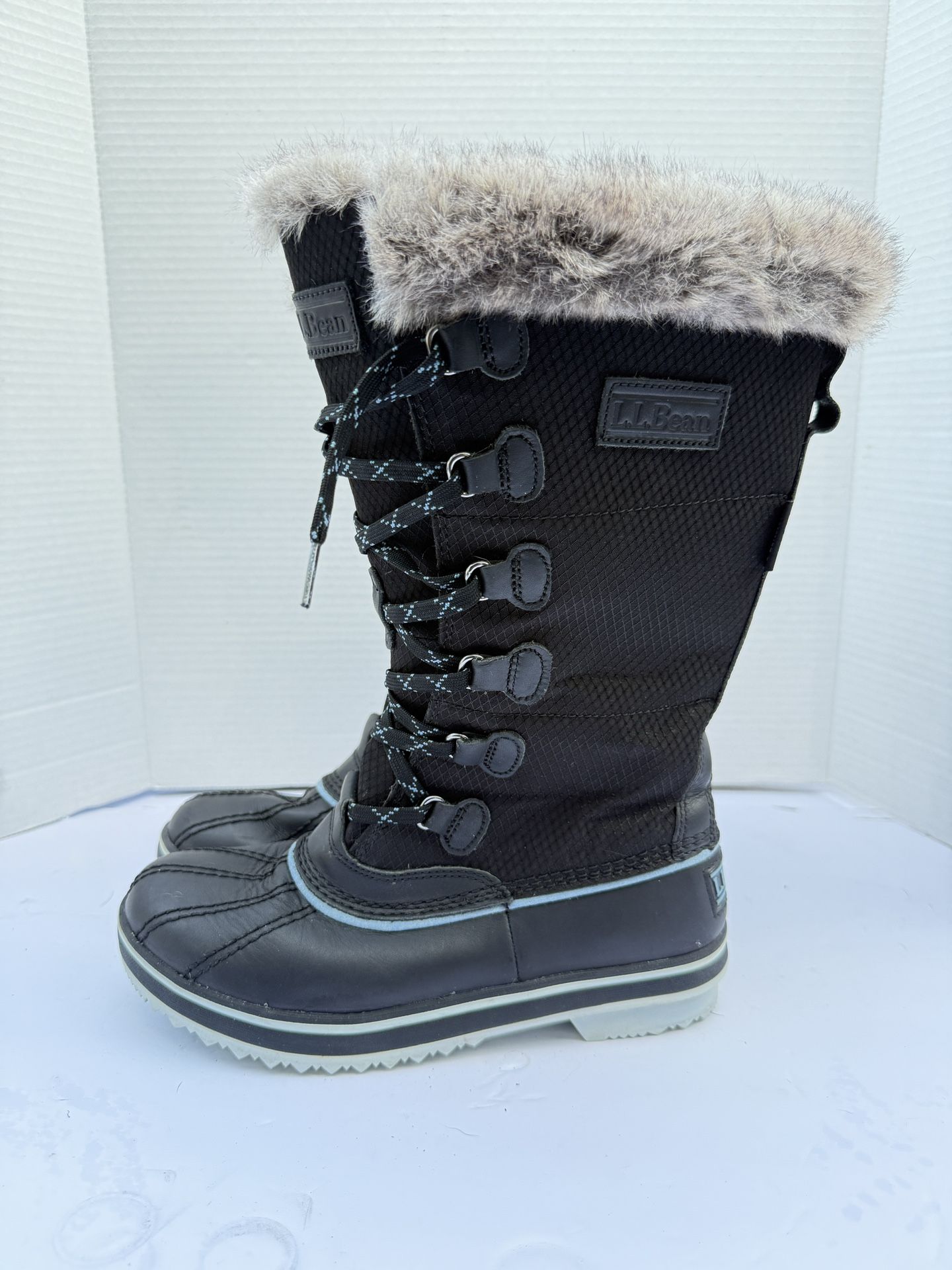 LL BEAN Rangeley Pac Insulated Tek 2.5 Waterproof Tall Boots Women's Sz 7