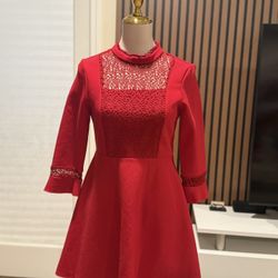 Red Christmas Dress ( Size M)
