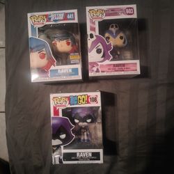 Funko Pop Raven Lot