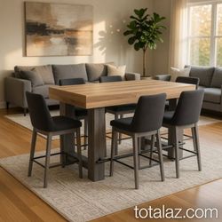 Counter Height Bar Table with Footrest