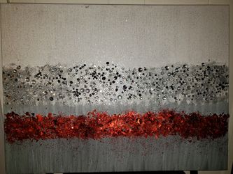 Self handing paintings on canvas