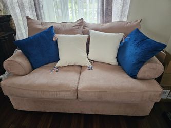 Beige Sofa Love Seat