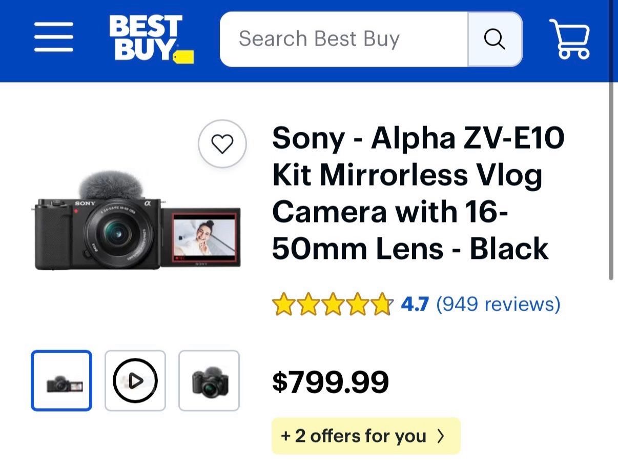 Sony camara