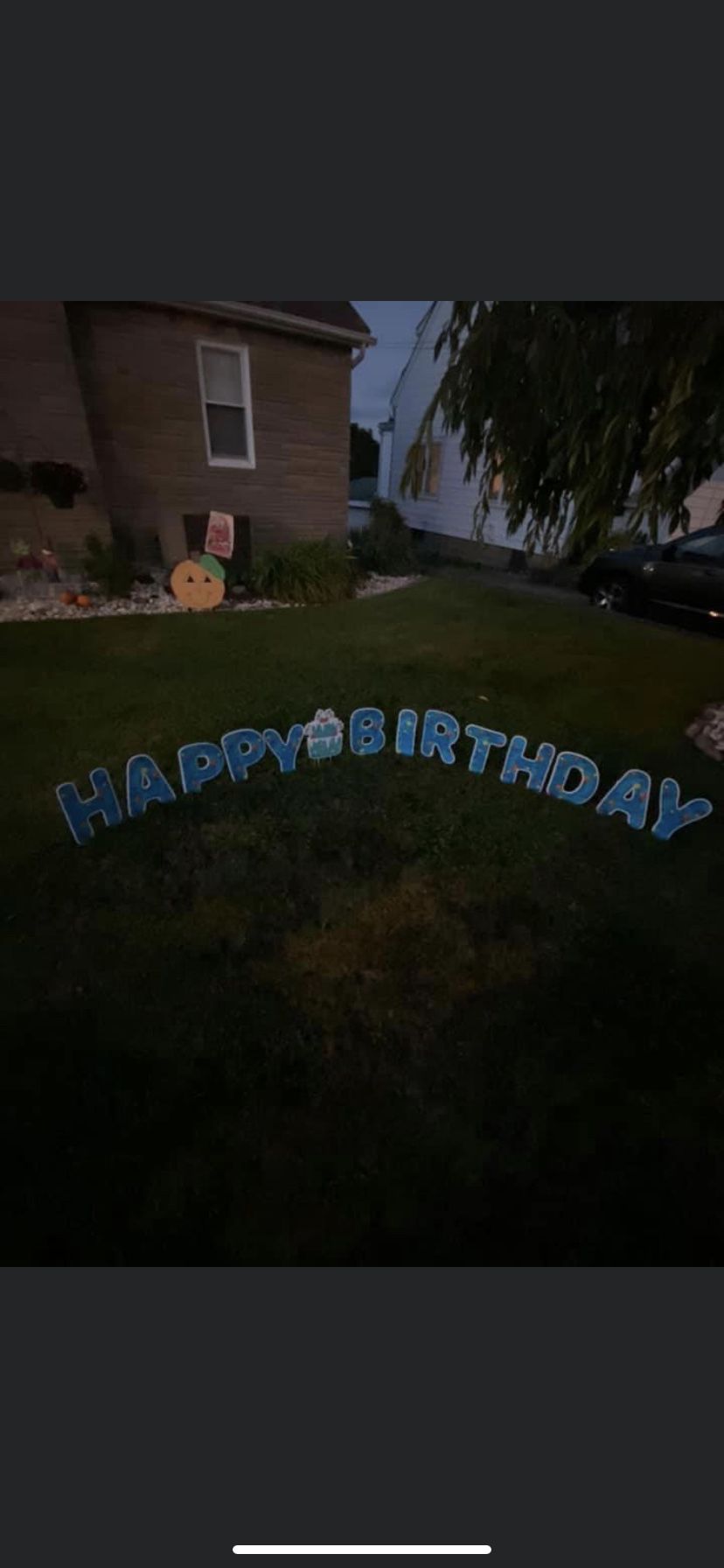 Happy Birthday Yard sign 