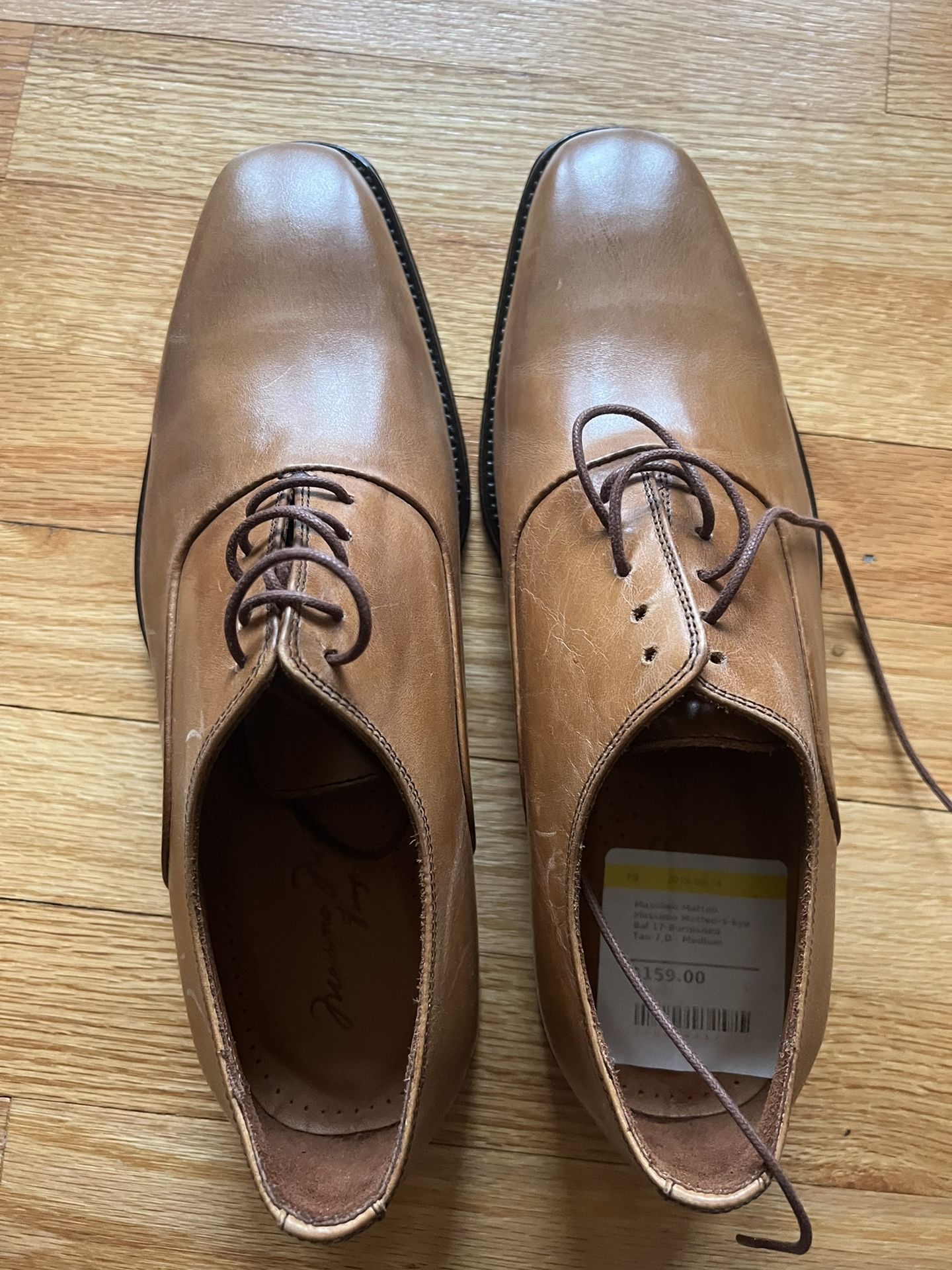 New MASSIMO MATTEO FIRENZE CUOIO Made In Italy BROWN MEN 