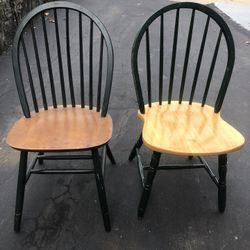 Very Good Condition Hardwood Two Chairs