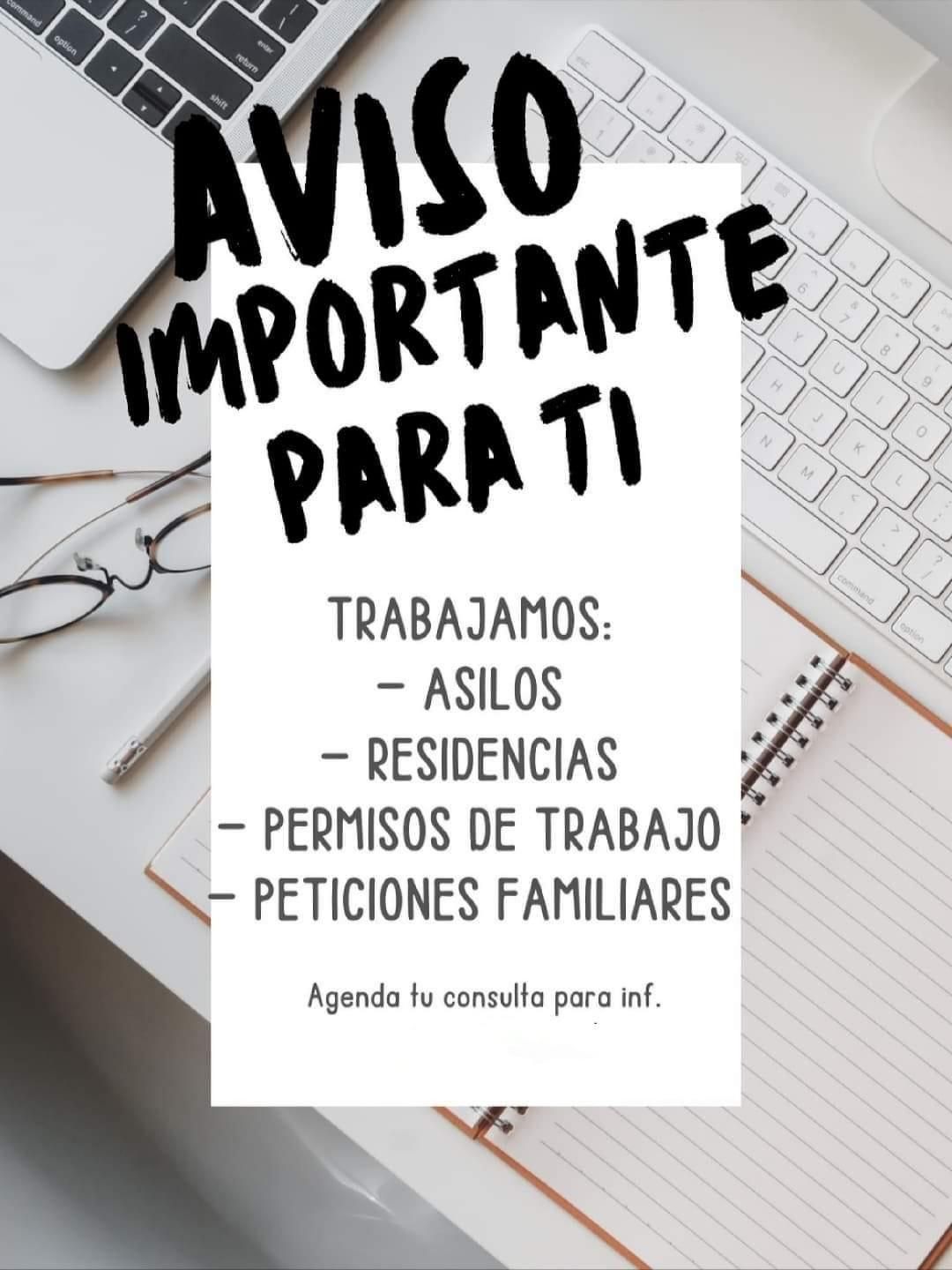 Asilo, Permiso De Trabajo , Visa B2 , Inmigración General