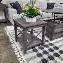 End Table, Grayish Brown Color, SKU#10T175-2