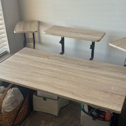 Desk with 3 Stands (Gaming, Music, Etc)