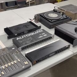 Vintage & Newer Bose, KLN, Ashly, Hafler, Autoquad, MIDI Time Piece II Mackie, AV Speakers Sound System Equipment