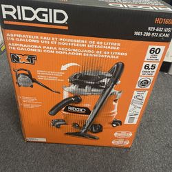 RIDGID 16 Gal. 6.5 Peak HP NXT Shop Vacuum with Blower, Filter, Hose, Bags (2-Pack)