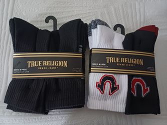 True Religion men's 6pair socks.