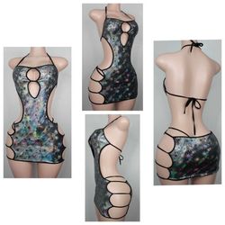 Beautiful Mermaid Material EXOTIC DANCEWEAR DRESS