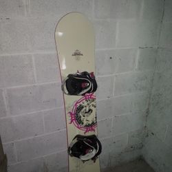 Women's Snowboard with Bindings 