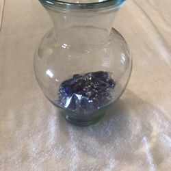 Beta Fish Bowl With Stones $10.00