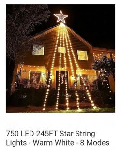 NEW 750 LED LIGHTS/ 245 FT STRING LIGHTS W REMOTE