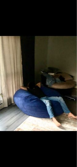 Cordoroy king size bean bag bed