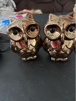 Small plastic owls decoration