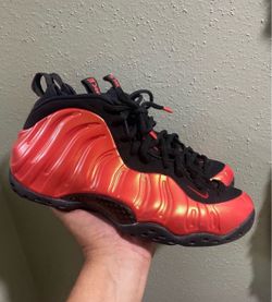 Air Foamposite One Habanero Red “2018” Authentic, Size 10