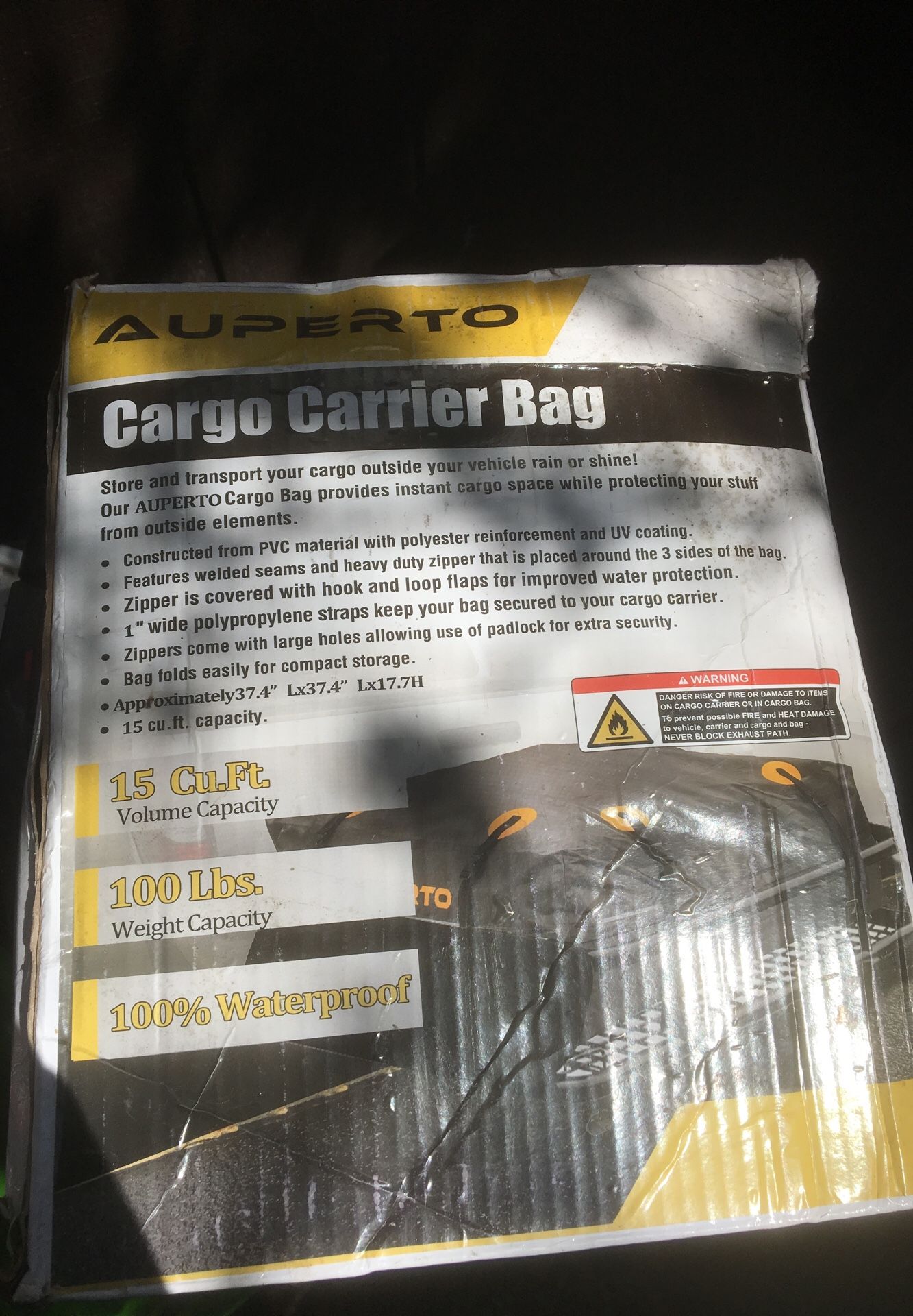 Cargo carrier bag