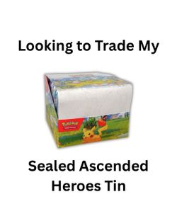 TRADE ONLY: Sealed Pokémon Ascended Heroes Mini Tin Display Box