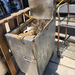 Commercial Kitchen Equip- Charbroiler, Fryer, Fridge, Etc