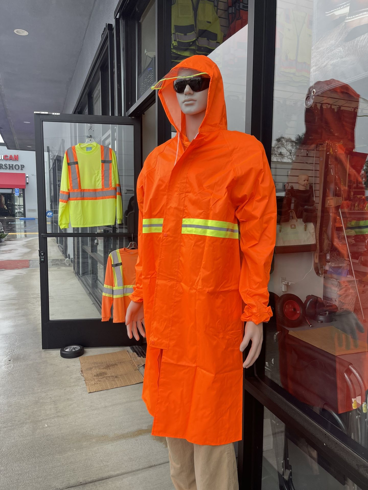 Rain suits available
