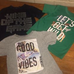 Three kids size 6 graphic tshirts