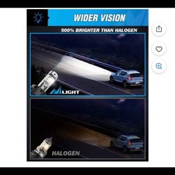 H13 LED Headlight Bulbs H13/9008 Hi/Lo Beam LED Headlight Bulb 6500k H13 LED Bulb Cool White