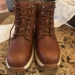 FootRests EB Men's Comp Toe EH WP Slip Resistant 6 Inch Work Boot