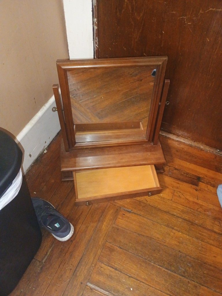 Vanity Mirror And Drawer