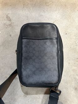 Coach Sling Bag / Bean Bag - Black Signature - Authentic - $85